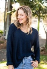 Navy vneck sweater