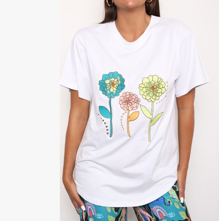 White Flower Blossom tshirt