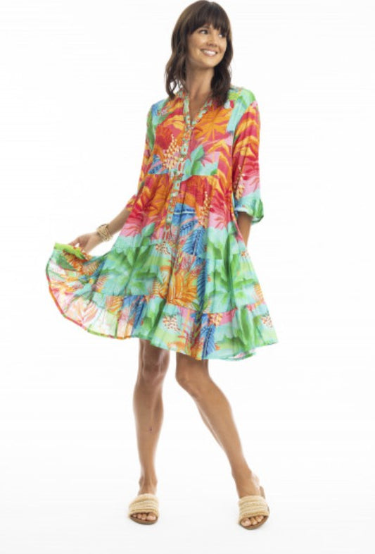 Bright Alisha frill dress