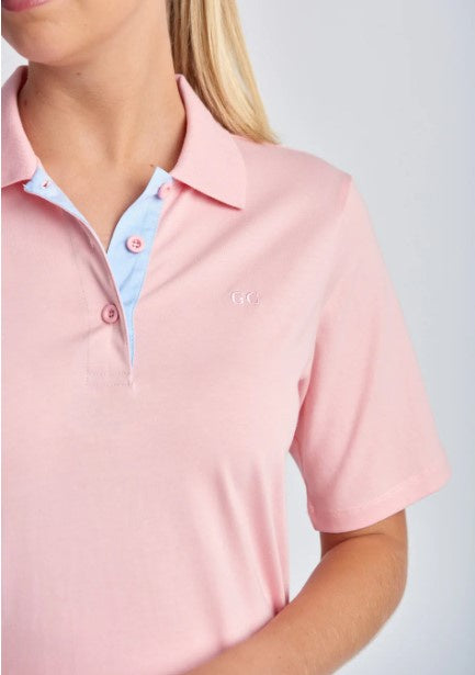 Tickle pink polo shirt