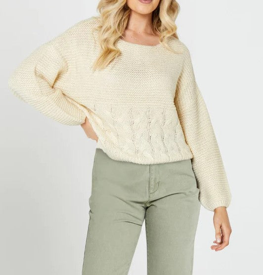 Erin knit cream jumper