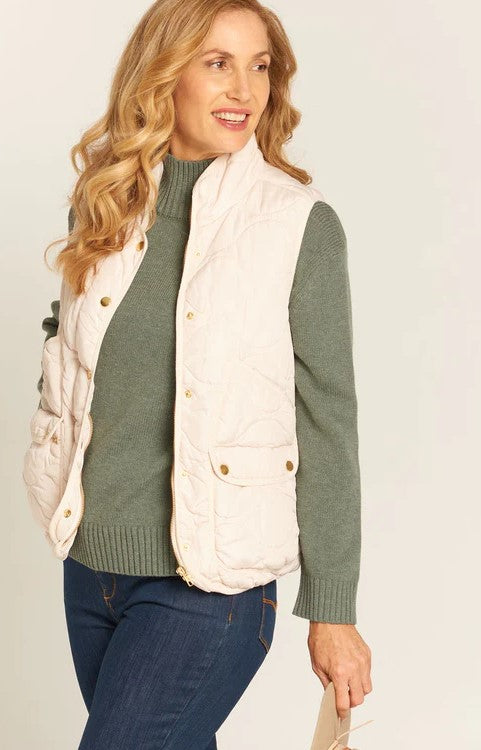 Quilted  Natural Vest