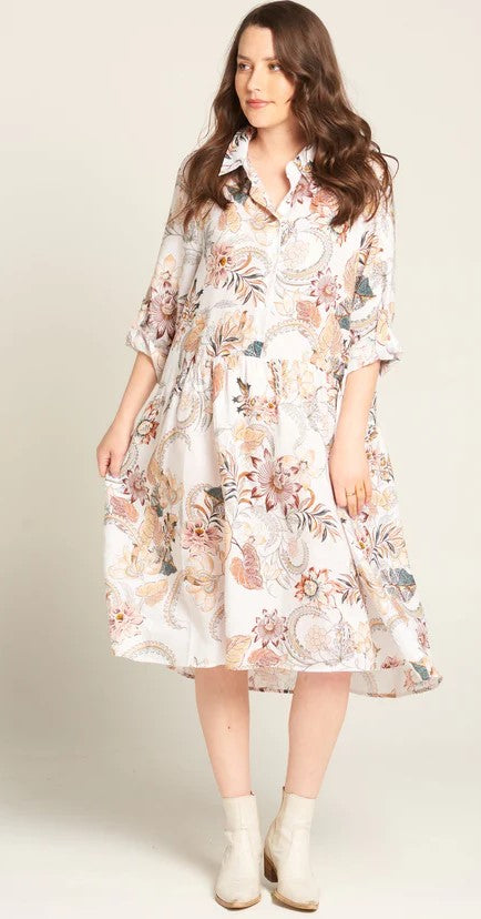 Floral Linen floral dress