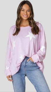 Pink star sweater