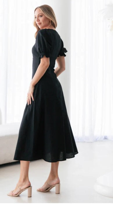 Black Linen dress