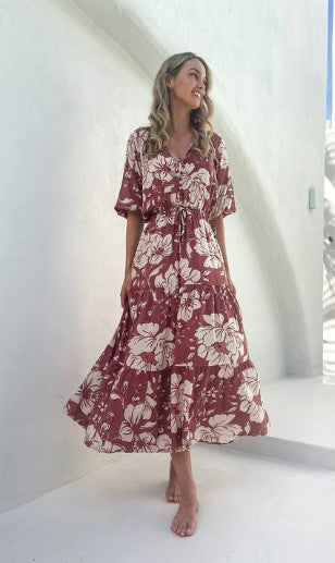 Withering Print maxi