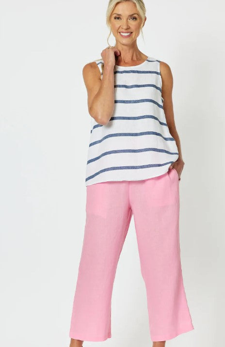 Wide linen pant candy