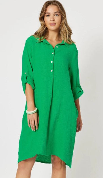 Bryon dress emerald
