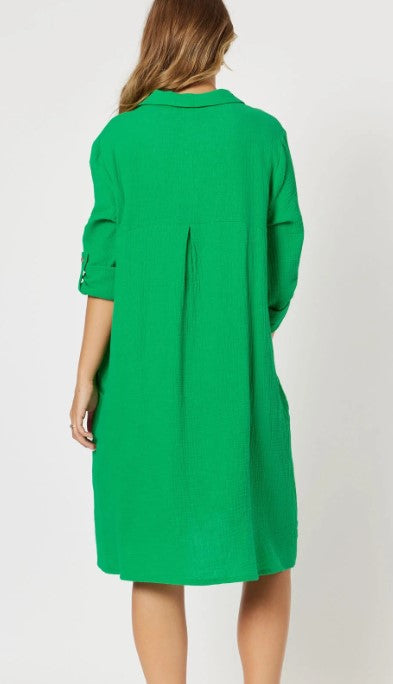 Bryon dress emerald