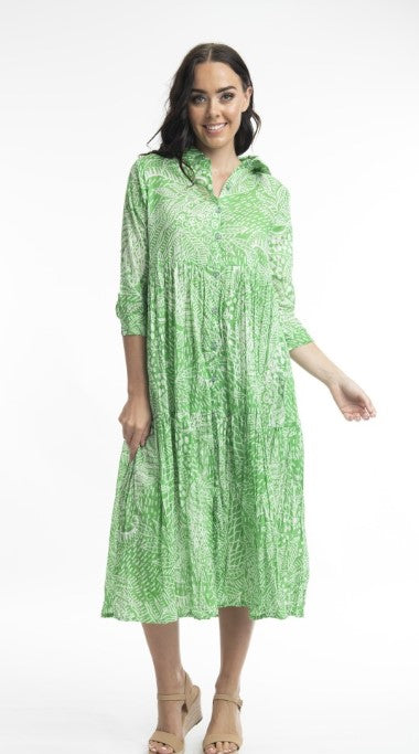 Green leros dress