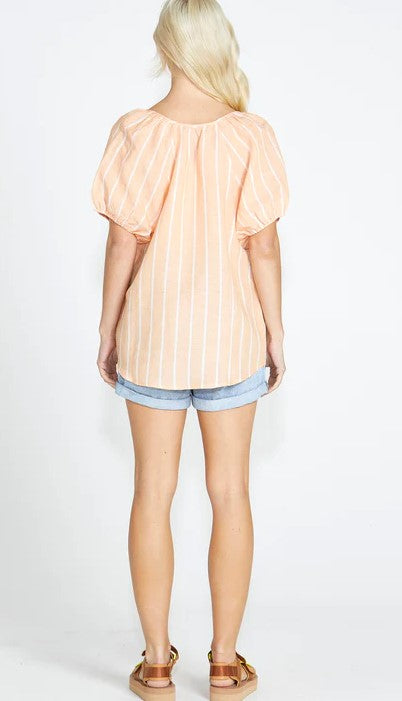 Lydia blouse apricot