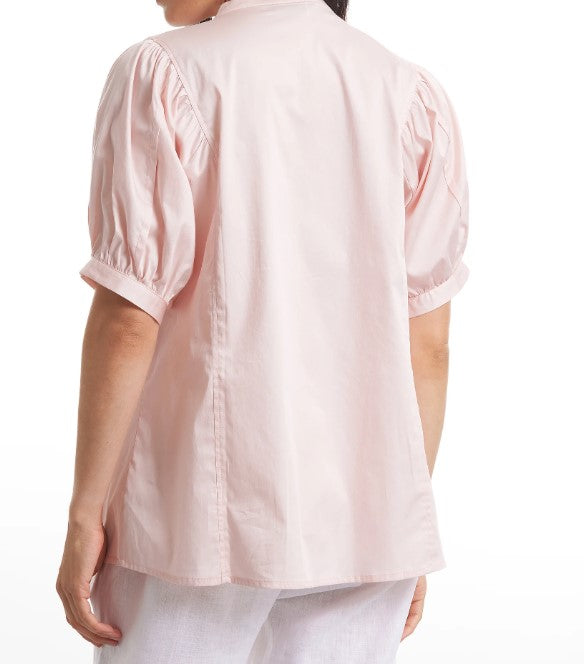 Pink musk pleated top