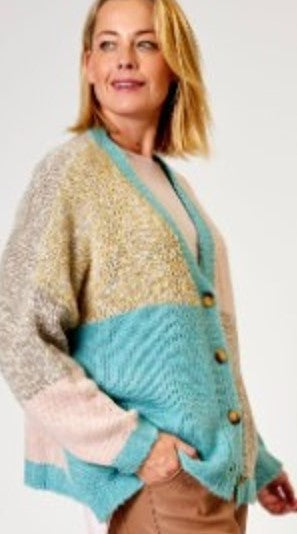 PATCHWORK Knit cardi