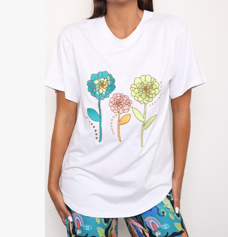 White Flower Blossom tshirt