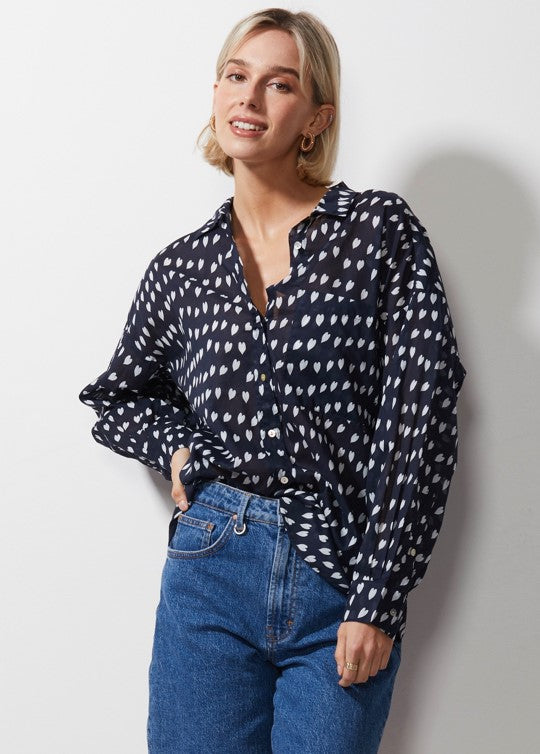 Cotton Venice Heart Blouse