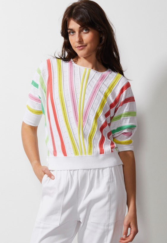 Breeze bright Jumper white