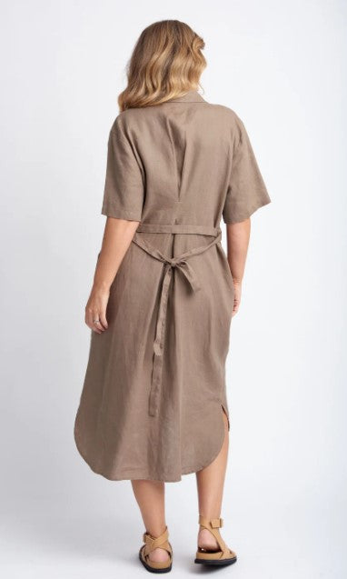 GC Tobacco Linen dress