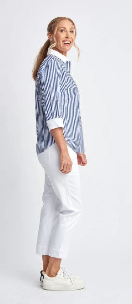 GC Navy/white stripe shirt