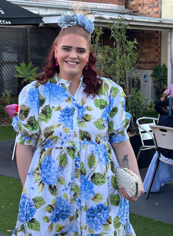 Blue Hydrangea dress