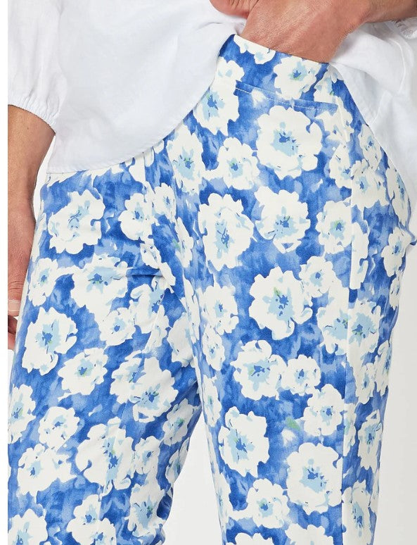 Flowers for me pants blue