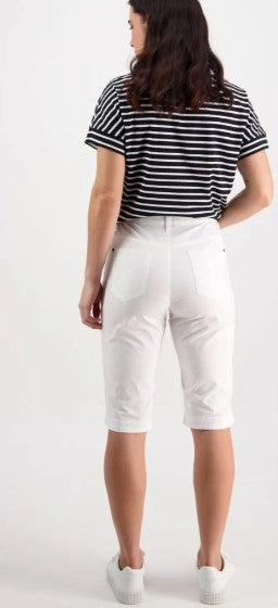 White poplin shorts