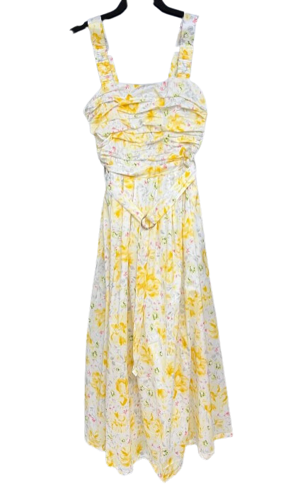 Lemon Floral Dress