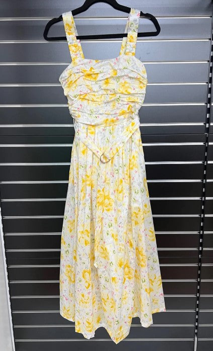 Lemon Floral Dress
