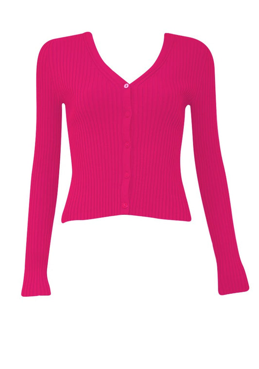 Hot Pink Knit Top