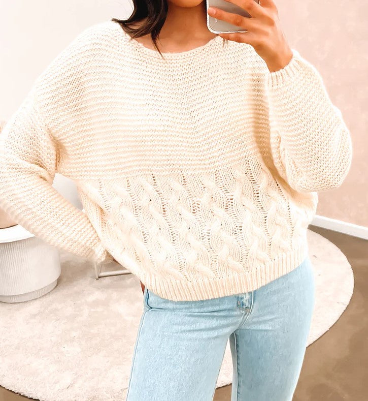 Erin knit cream jumper