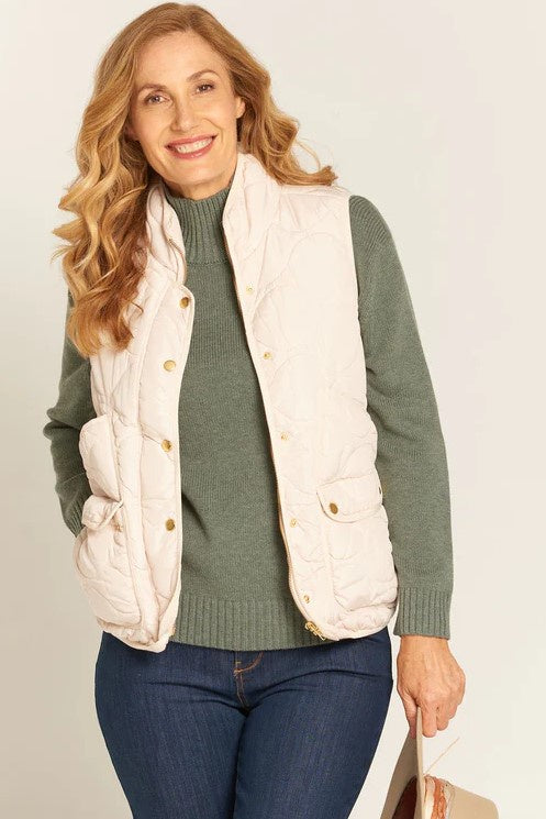 Quilted  Natural Vest