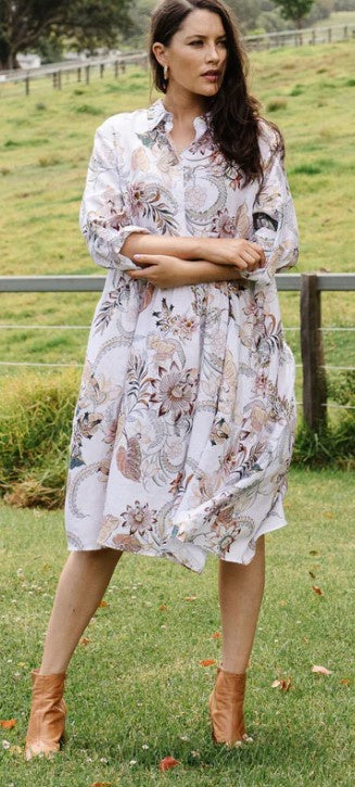 Floral Linen floral dress