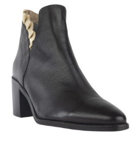 Black Milan leather boots