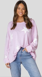 Pink star sweater