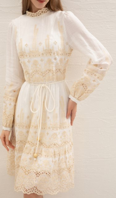 Lina Embroidery short dress