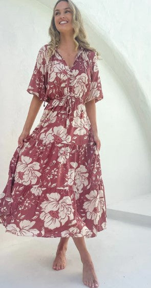 Withering Print maxi