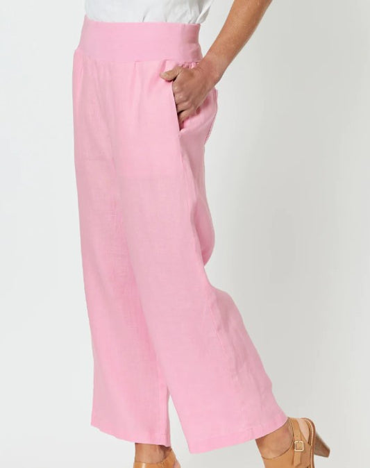 Wide linen pant candy