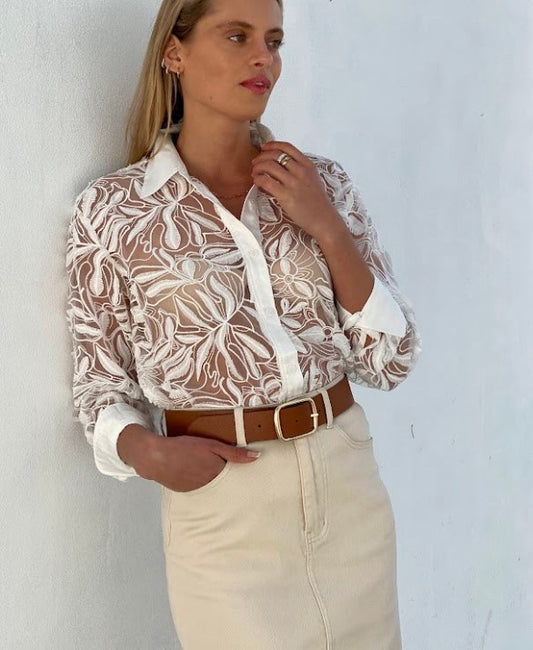 lace Embroidery blouse