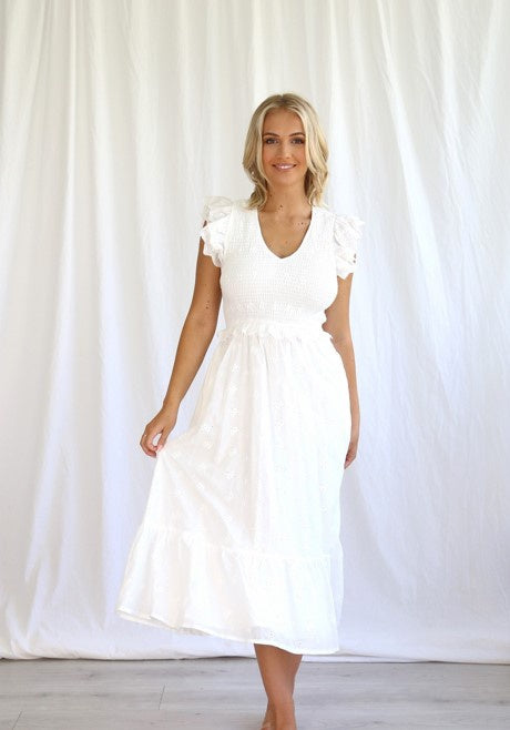 Englais white dress