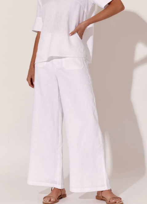 Ainsley linen pant white