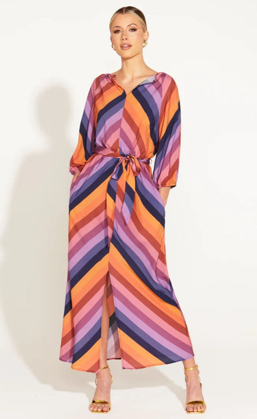 Sunset dream stripe dress