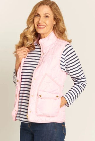 Pale Pink Quilted Vest