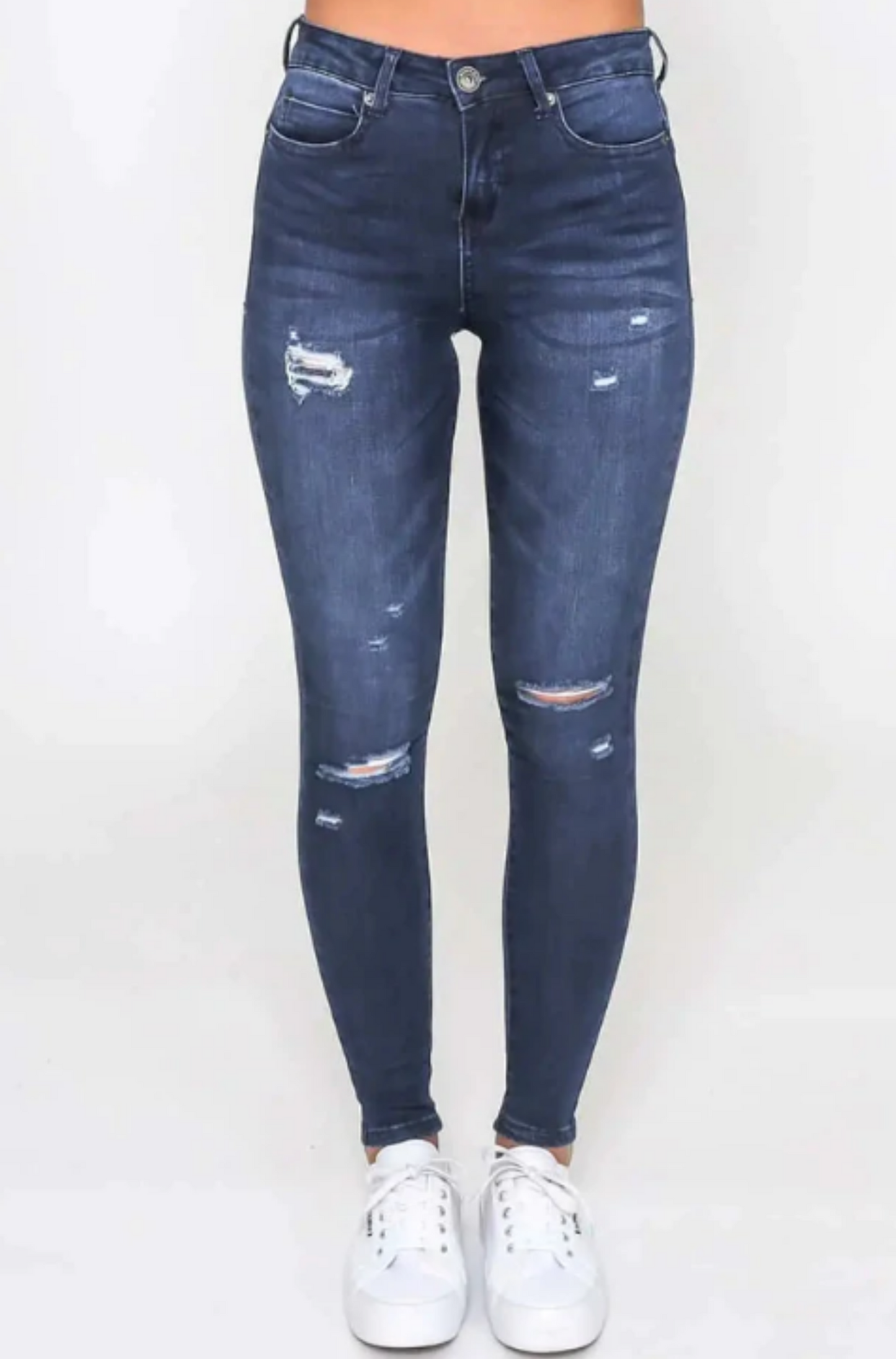 Kylie Ripped Ink Wash Jean